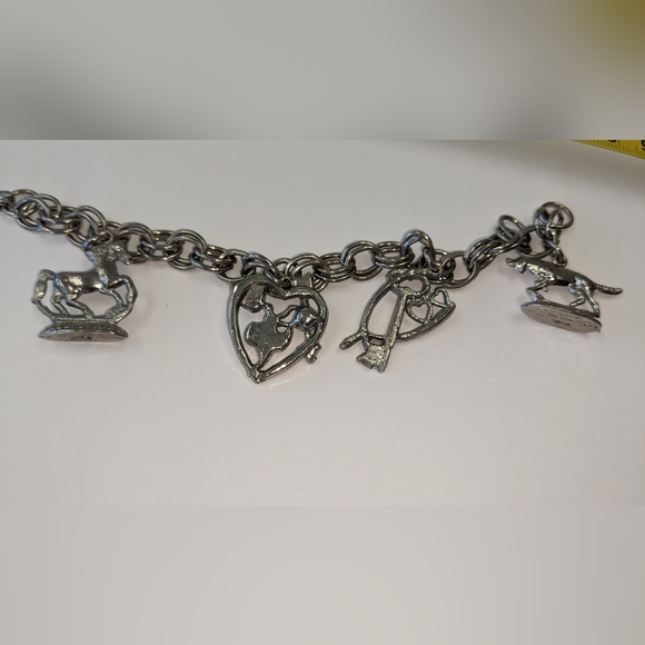 EVC SILVER TONE CHARM BRACELET - Picture 13 of 14